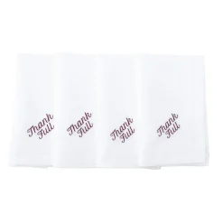 No Reservations Place Settings & Linens|Thank Full Dinner Napkins, Set of 12