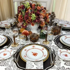 Flying Sheep Country Place Settings & Linens|The Kelli Tablecloth in Dark Cocoa