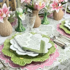 Flying Sheep Country Place Settings & Linens|The Kelli Tablecloth in Sage