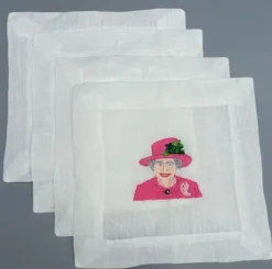 Lettermade Place Settings & Linens|The Queen Cocktail Napkins