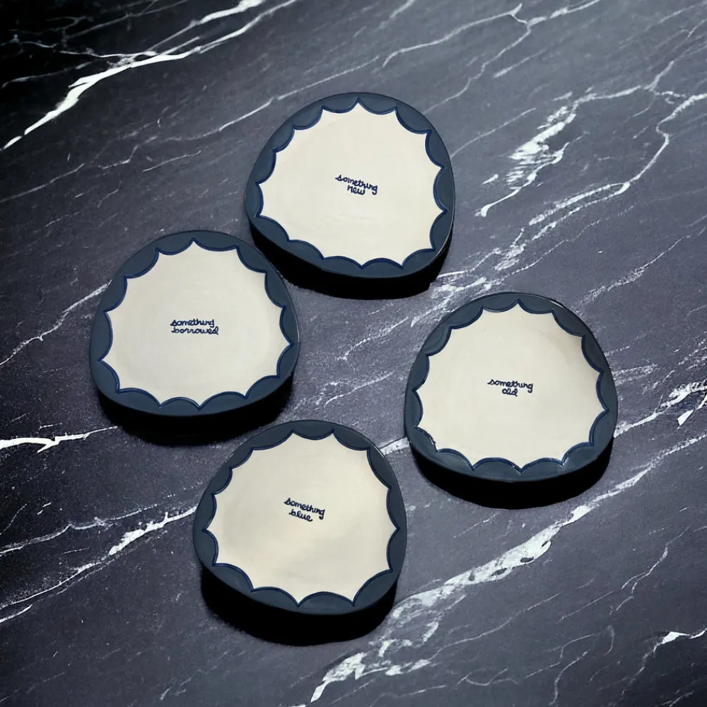 Caitlin Rounds Antiques Dinnerware|The Wedding Collection Dessert Plates, Set of 4