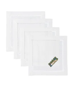 Henry Handwork Place Settings & Linens|Tiki Bar Cocktail Napkins, Set of 4