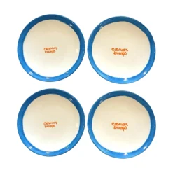 Caitlin Rounds Antiques Dinnerware|Tiny “Caviar Bumps” Plates, Set of 4