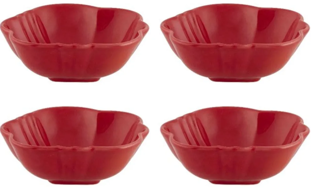 Bordallo Pinheiro Dinnerware|Tomato Bowl 12.5 oz, Set of 4