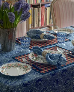 Cabana Place Settings & Linens|Toscana Blue Napkins, Set of 4