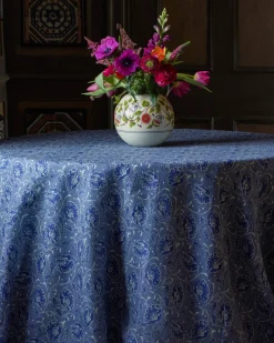 Cabana Place Settings & Linens|Toscana Blue Tablecloth, Square