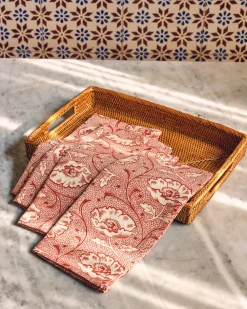 Cabana Place Settings & Linens|Toscana Red Napkins, Set of 4