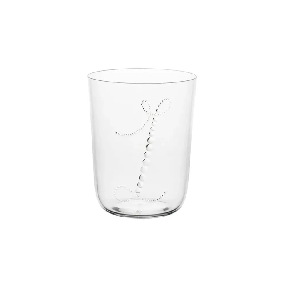 Lobmeyr Glassware|TS4GR Water Tumbler with Pearl Monogram