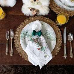 Juliska Place Settings & Linens|Tuxedo Evergreen Napkin Ring