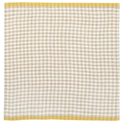 Caravan Place Settings & Linens|Two-Tone Gingham Napkins in Natural & Aqua, Set of 4