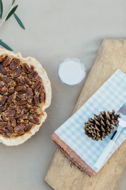 Caravan Place Settings & Linens|Two-Tone Gingham Napkins in Natural & Aqua, Set of 4