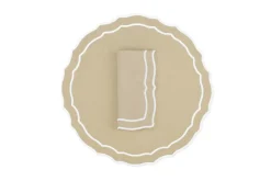 TriChi Design Place Settings & Linens|Vidro Linen Napkin and Placemat, Set of 4