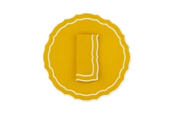 TriChi Design Place Settings & Linens|Vidro Linen Napkin and Placemat, Set of 4