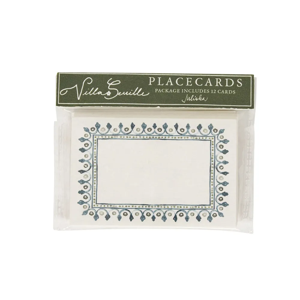 Juliska Place Settings & Linens|Villa Seville Place Card, Set of 12 in Chambray