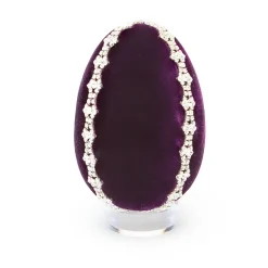 Hot Skwash Living|Décor|Violet Crystal Trimmed Egg