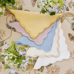 AERIN Place Settings & Linens|Vittoria Dinner Napkin in Mare, Set of 2