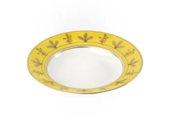 Ginori 1735 Dinnerware|Voliere Senape Soup Plate