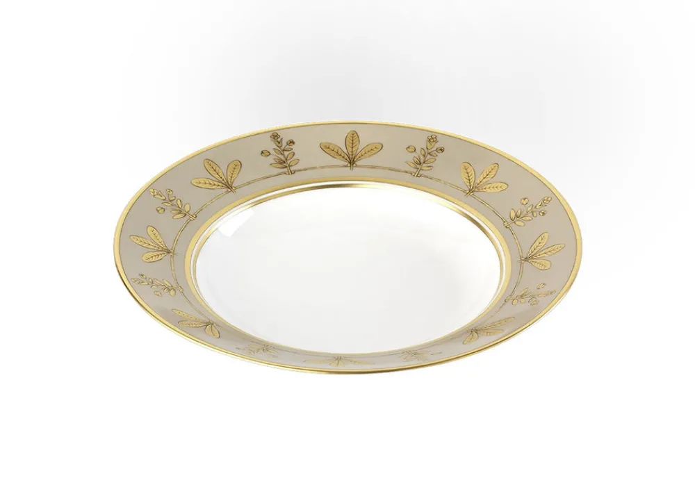 Ginori 1735 Dinnerware|Voliere Tortora Dinner Plate