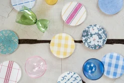 Proper Table Co. Place Settings & Linens|Wadsworth Goldenrod Gingham Coaster Set