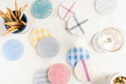 Proper Table Co. Place Settings & Linens|Wadsworth Goldenrod Gingham Coaster Set