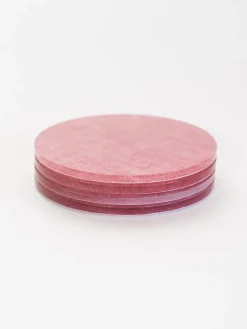 Proper Table Co. Place Settings & Linens|Waller Red Chambray Coaster Set