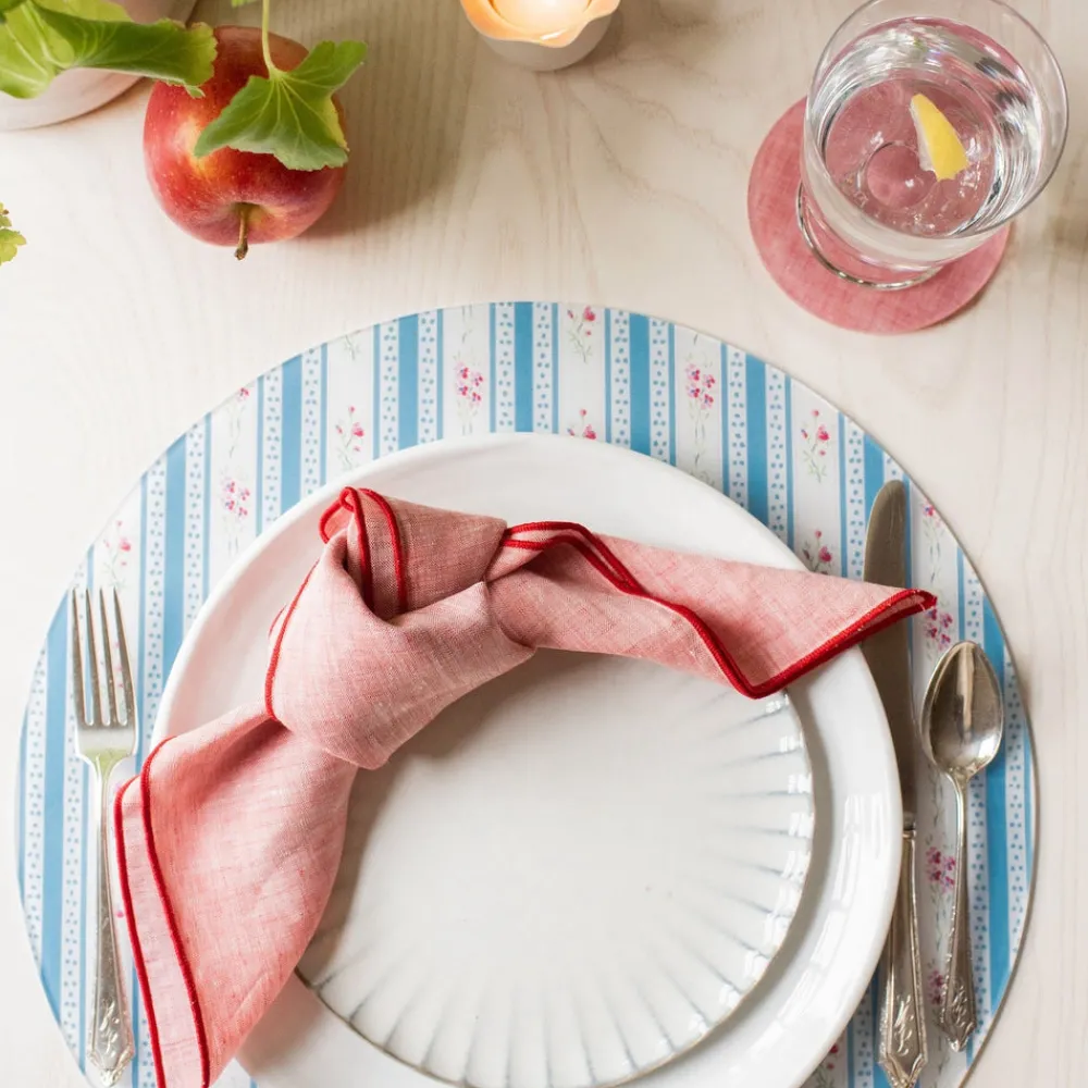 Proper Table Co. Place Settings & Linens|Waller Red Chambray Napkin Set