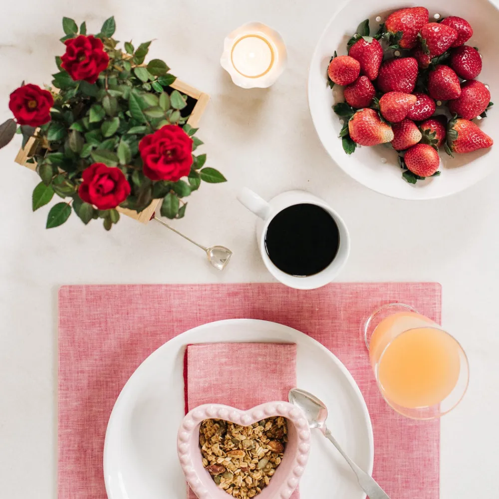 Proper Table Co. Place Settings & Linens|Waller Red Chambray Napkin Set