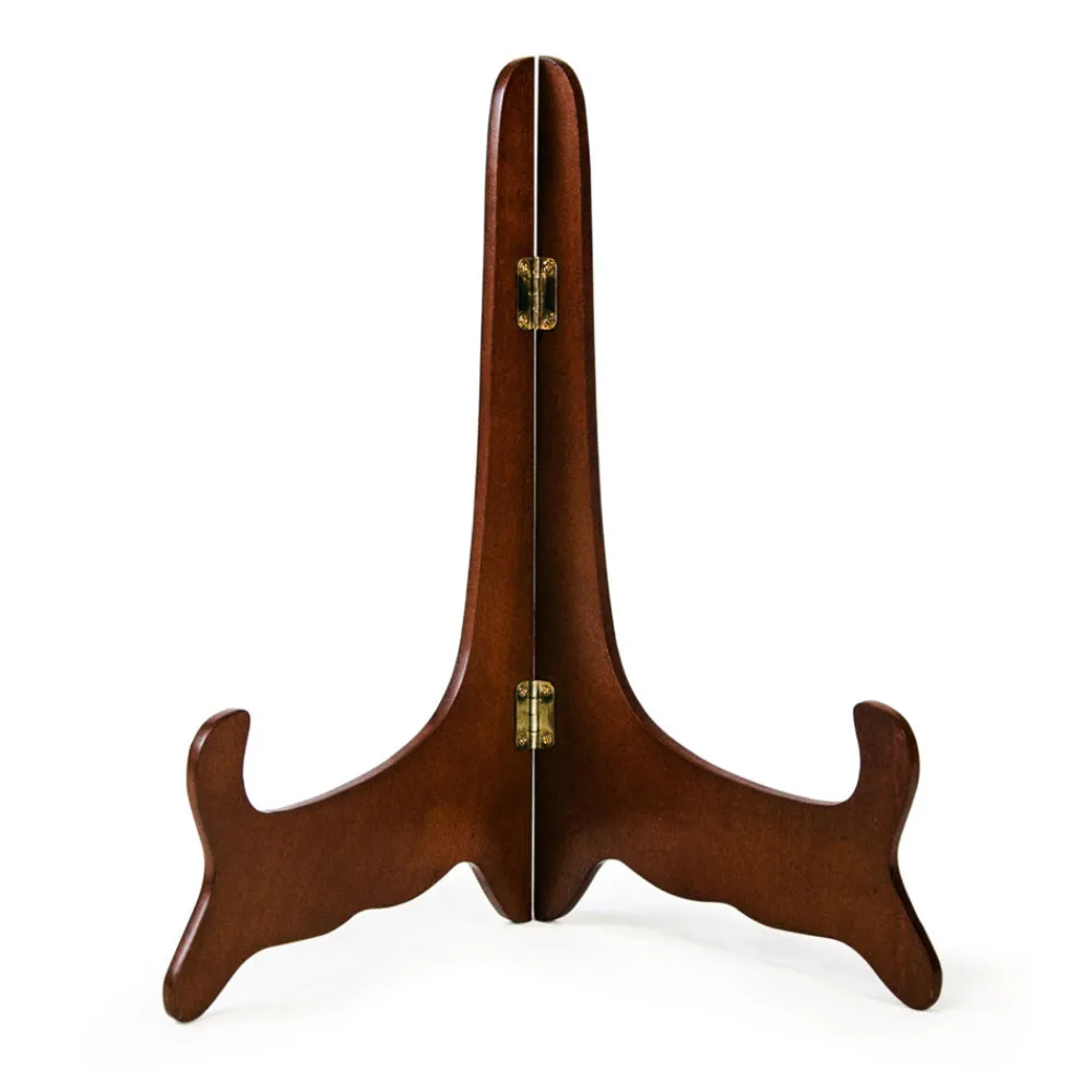 Salisbury Living|Silver|Walnut Plate Stand
