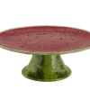Bordallo Pinheiro Dinnerware|Watermelon Cake Stand 13"