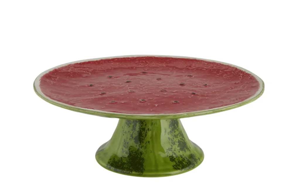 Bordallo Pinheiro Dinnerware|Watermelon Cake Stand 13"