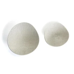 Two's Company Dinnerware|Wave Bowl in a Shitake Beige Color, Set of 2