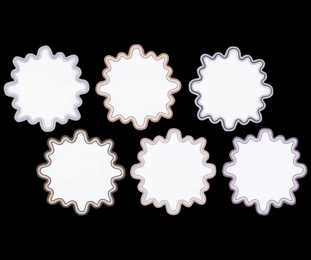 Matouk Place Settings & Linens|Wave Cocktail Napkin, Set of 6