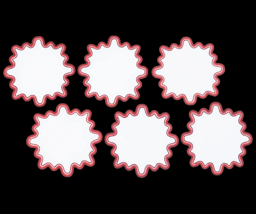 Matouk Place Settings & Linens|Wave Cocktail Napkin, Set of 6