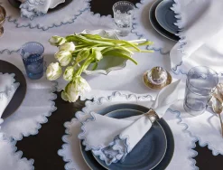 Matouk Place Settings & Linens|Wave Tablecloth