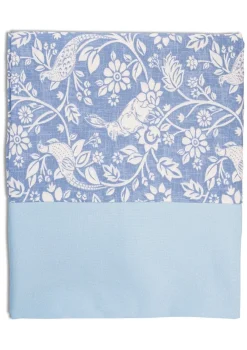 Loulou La Dune Place Settings & Linens|Whimsical Tablecloth with Blue Trim