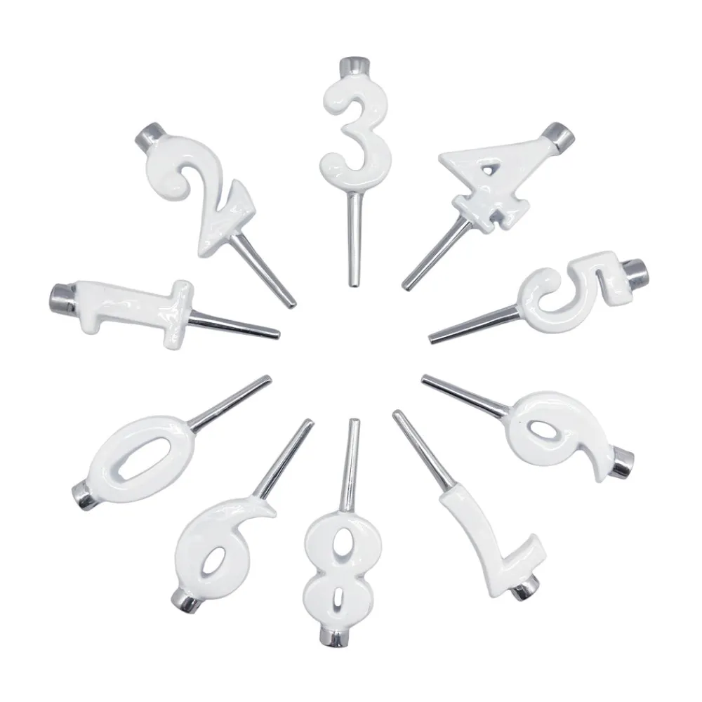 Mariposa Candles|White Candle Number Holder Set