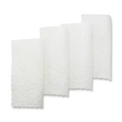 Chefanie Place Settings & Linens|White Eyelet Dinner Napkins, Set of 4
