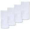 Chefanie Place Settings & Linens|White Peacock Dinner Napkins, Set of 4