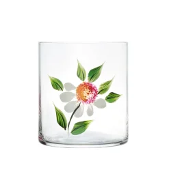 Petra Palumbo Glassware|Wild Daisy Crystal Tumbler
