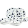 Wedgwood Dinnerware|Wild Strawberry Inky Blue Dinnerware, Set of 8