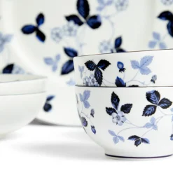Wedgwood Dinnerware|Wild Strawberry Inky Blue Dinnerware, Set of 8