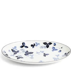 Wedgwood Dinnerware|Wild Strawberry Inky Blue Oval Serving Plate 11.7in