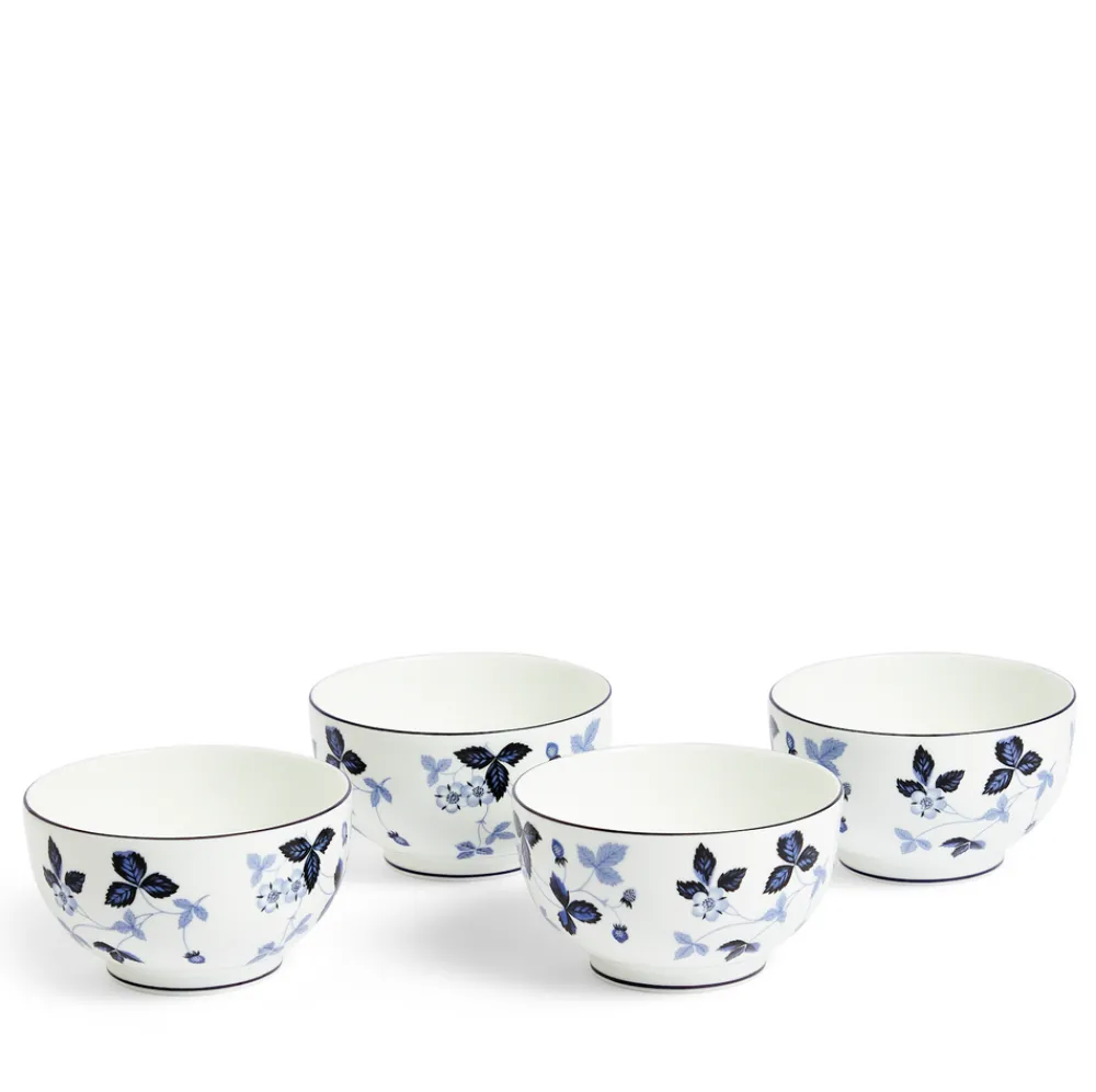 Wedgwood Dinnerware|Wild Strawberry Inky Blue Dinnerware, Set of 15