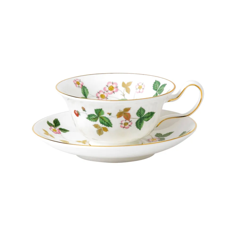 Wedgwood Dinnerware|Wild Strawberry Teacup & Saucer Peony