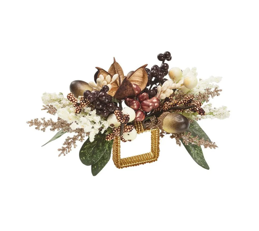 Kim Seybert Place Settings & Linens|Wildwood Napkin Ring in Multi, Set of 4