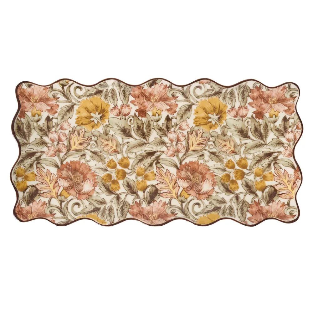 Juliska Dinnerware|Willa 16" Hostess Tray in Amber