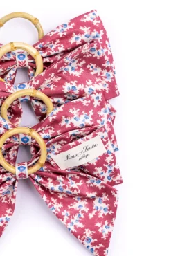 Maria Louise Cottage Place Settings & Linens|Willow Creek Napkin Rings in Red, Set of 4