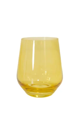 Estelle Colored Glass Glassware|Wine Stemless, Custom Set of 6