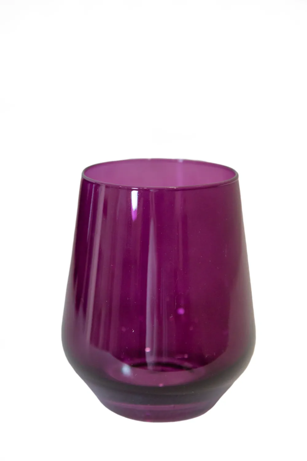 Estelle Colored Glass Glassware|Wine Stemless, Custom Set of 6