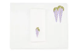 TriChi Design Place Settings & Linens|Wisteria Collection, Set of 2